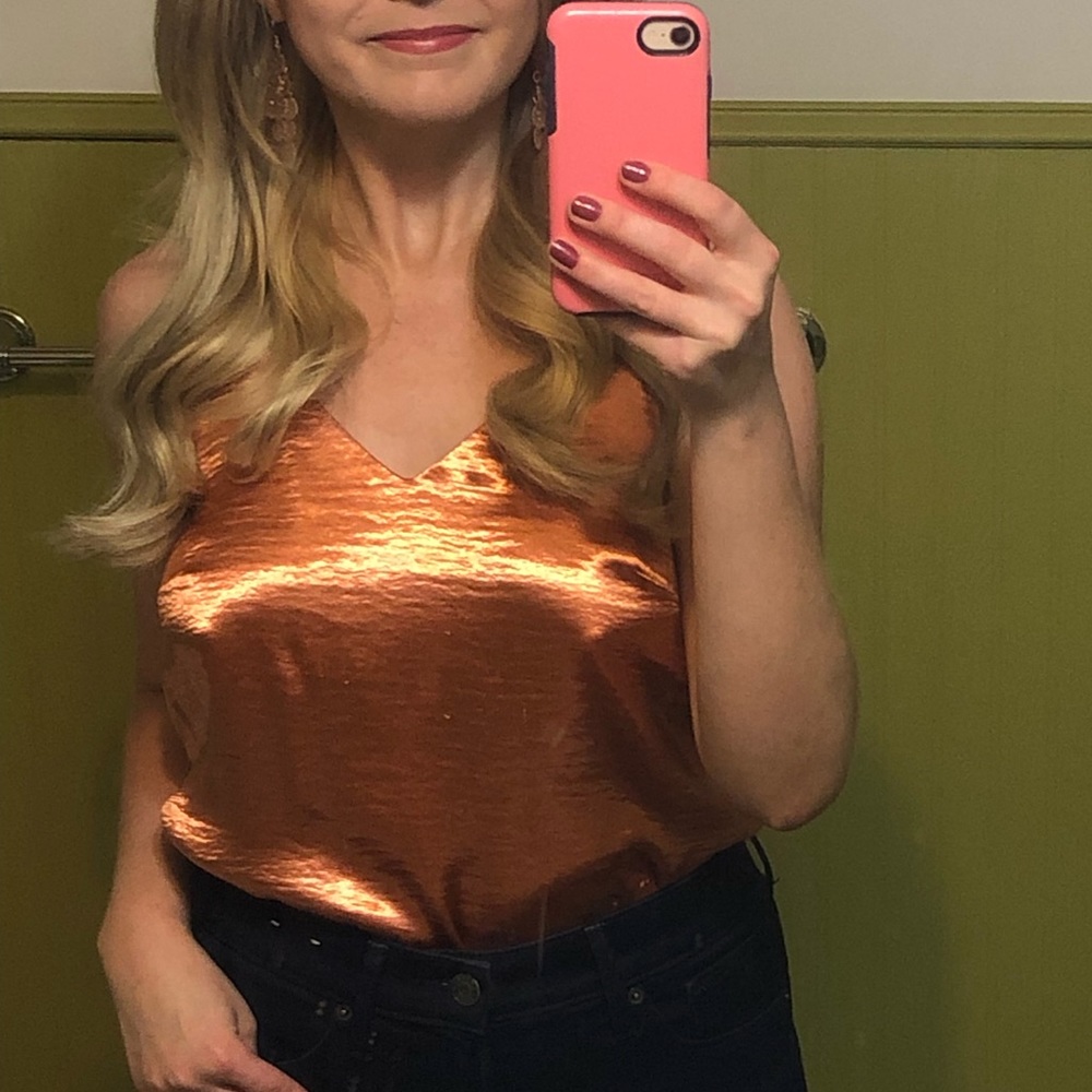 Rose gold Cami top